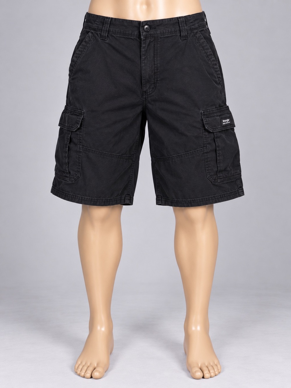 Wrangler Men’s Relaxed Fit Cargo Shorts 40 Black 10” Inseam